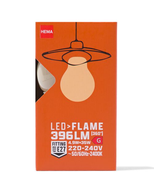 ampoule led poire smd flame E27 4,9W 396lm