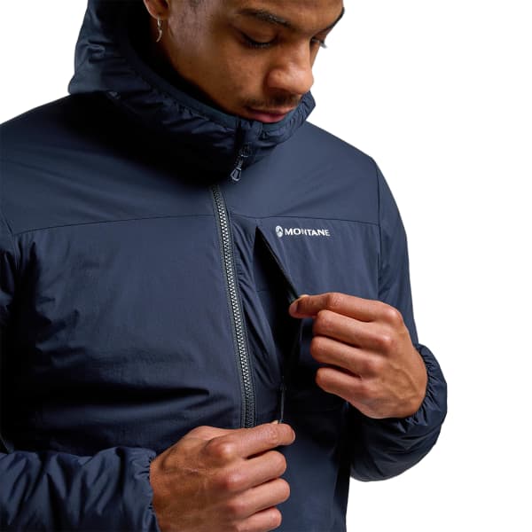 Doudoune randonnée MONTANE FIREBALL HOODIE ECLIPSE BLUE
