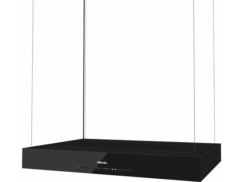 Miele Inselhaube DA 6708 D Aura Ed. 6000 4 Stufen, Schwarz Insel-Dunstabzugshaube
