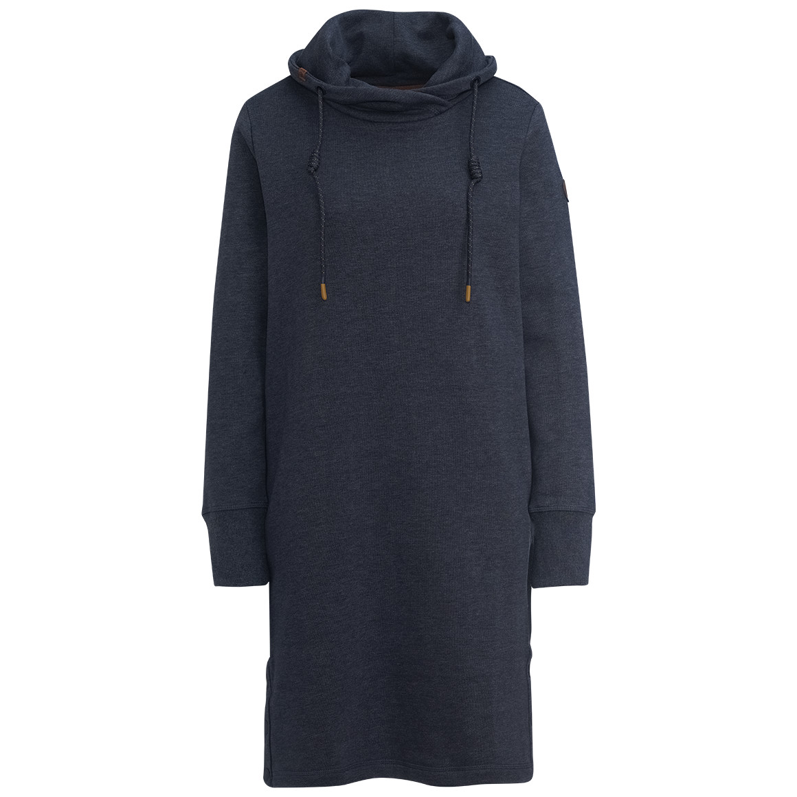 Gina Damen Sweatkleid mit Schalkragen dunkelblau