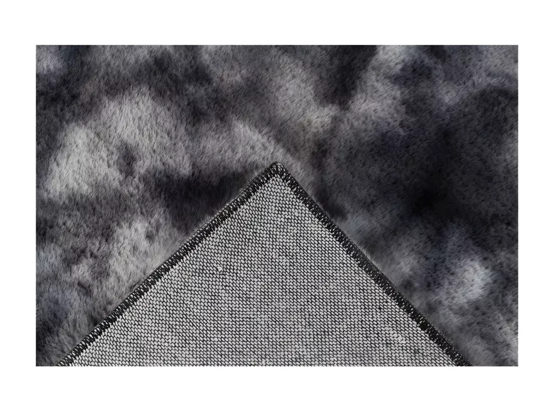 Tapis 230x160cm, design B005O coloris graphite - Confort et élégance pour votre intérieur