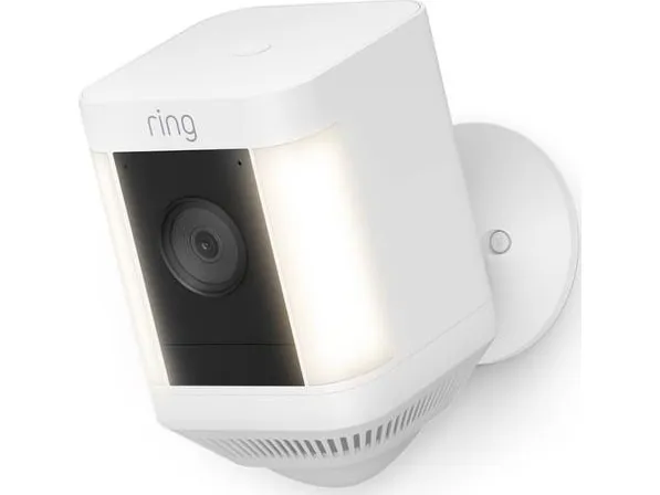 Ring Spotlight Cam Plus Battery - Netværksovervågningskamera - udendørs - vejrfast - farve (Dag/nat) - 1080p - audio - trådløs - WiFi