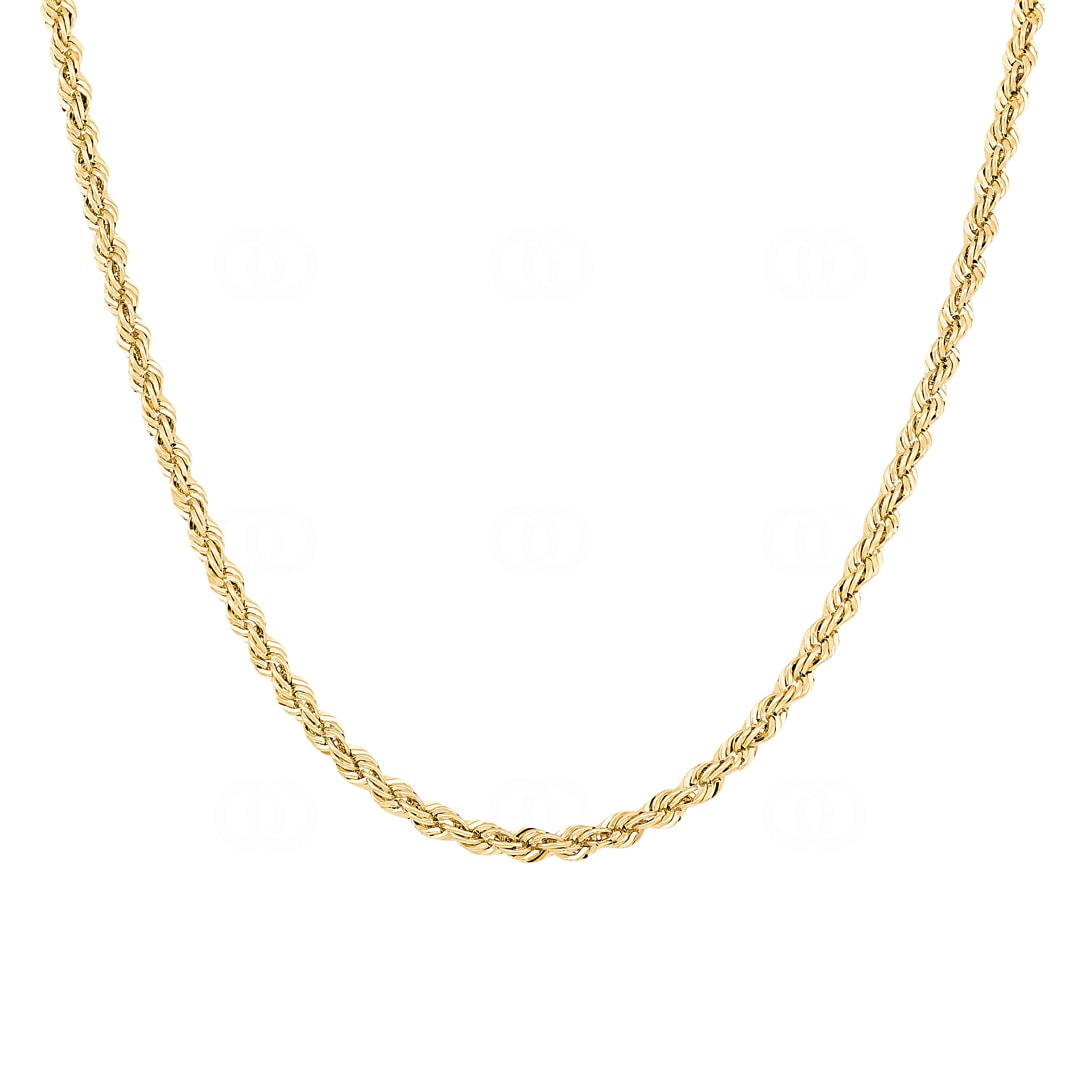 3.3mm Kordelkette 750/18 K Gelbgold halbmassiv