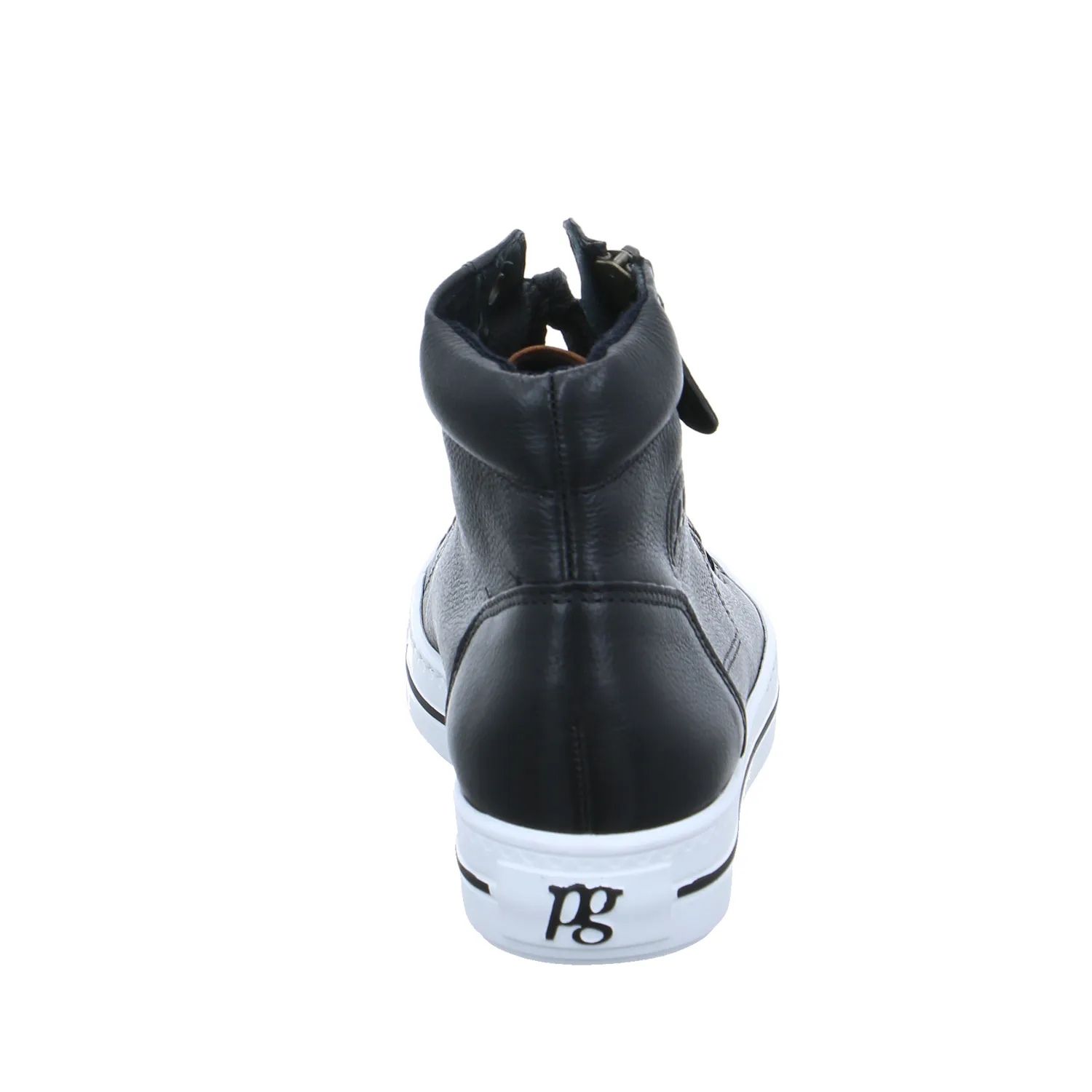 PAUL GREEN Mid Cut Sneaker Schwarz Leder