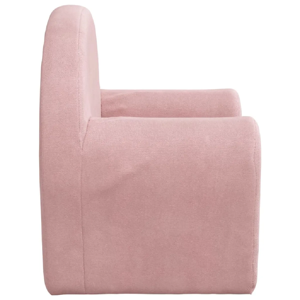 vidaXL Canapé pour enfants rose - Peluche douce