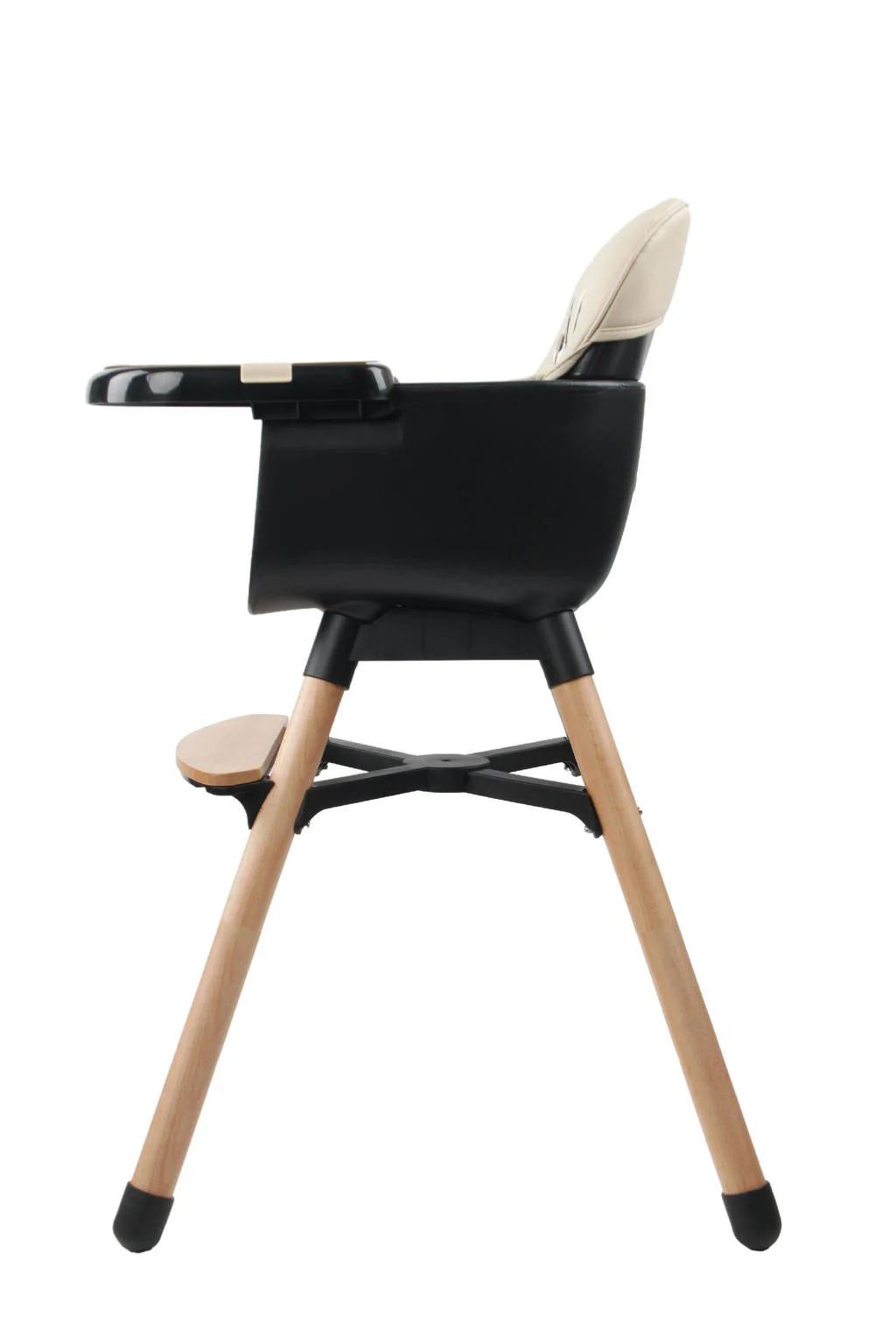 Wooden High Chair - Daily - Beige