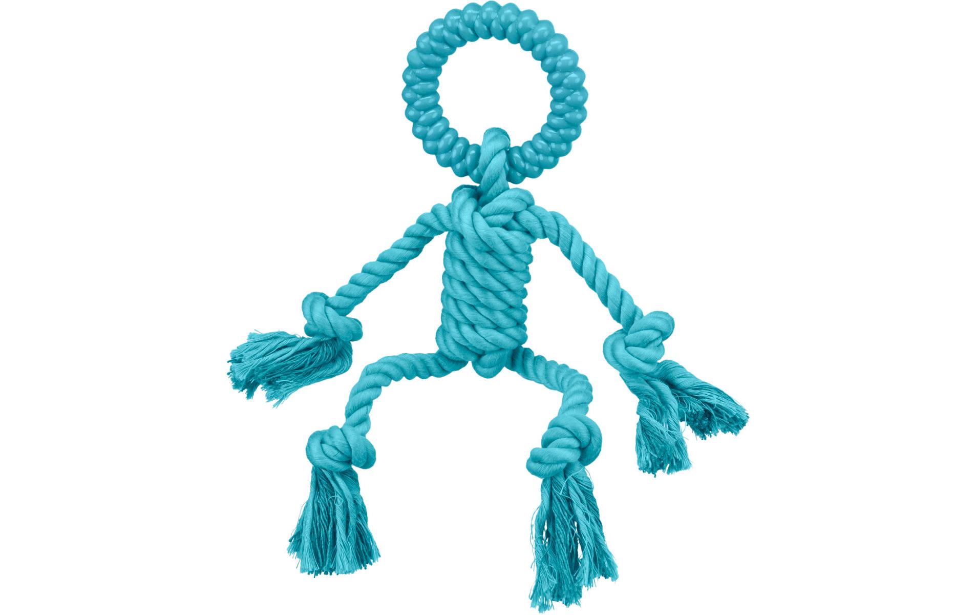 Hunde-Spielzeug Tau-Figur, 26 cm, BlauHundespielzeug