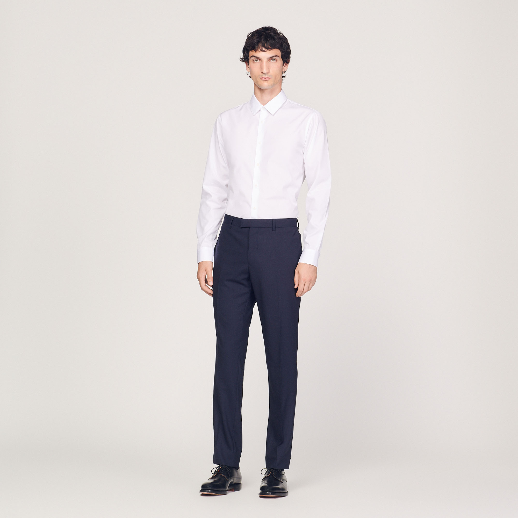 Pantalon de costume classique en laine