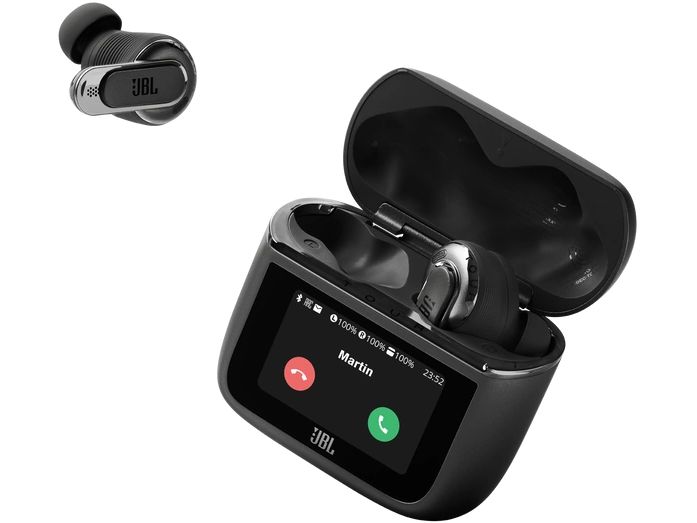 JBL True Wireless In-Ear-Kopfhörer Tour Pro 3 Schwarz Kabellose Noise-Cancelling-Ohrhörer mit Smart Charging Case