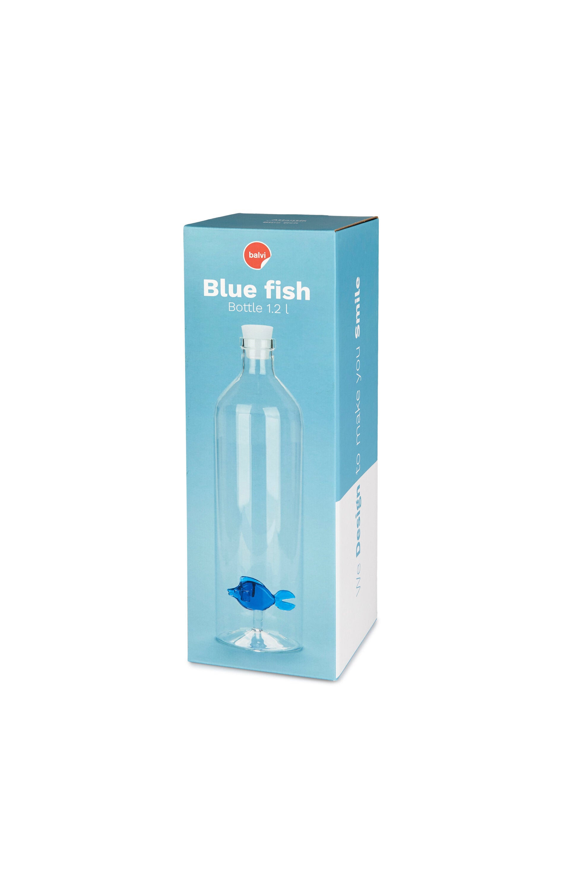 Balvi  Glaskarafel, Atlantis Blue Fish - 1.2 L