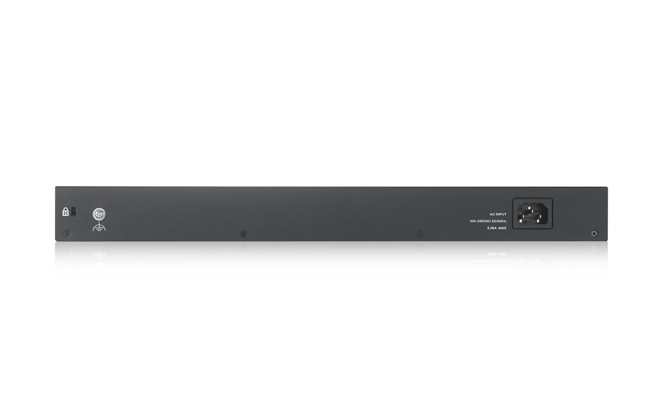 PoE+ Switch GS2220-28HP 28 Port<br>28-Port-GbE-Switch, Layer 2 managed, 24x GbE PoE 802.3at RJ-45 Ports, 4x GbE Combo-Port