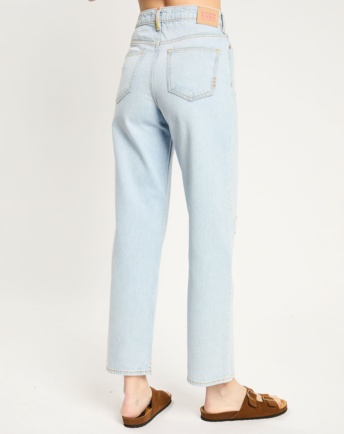 Scotch & Soda Jean Regular Fit Abrasion bleu clair