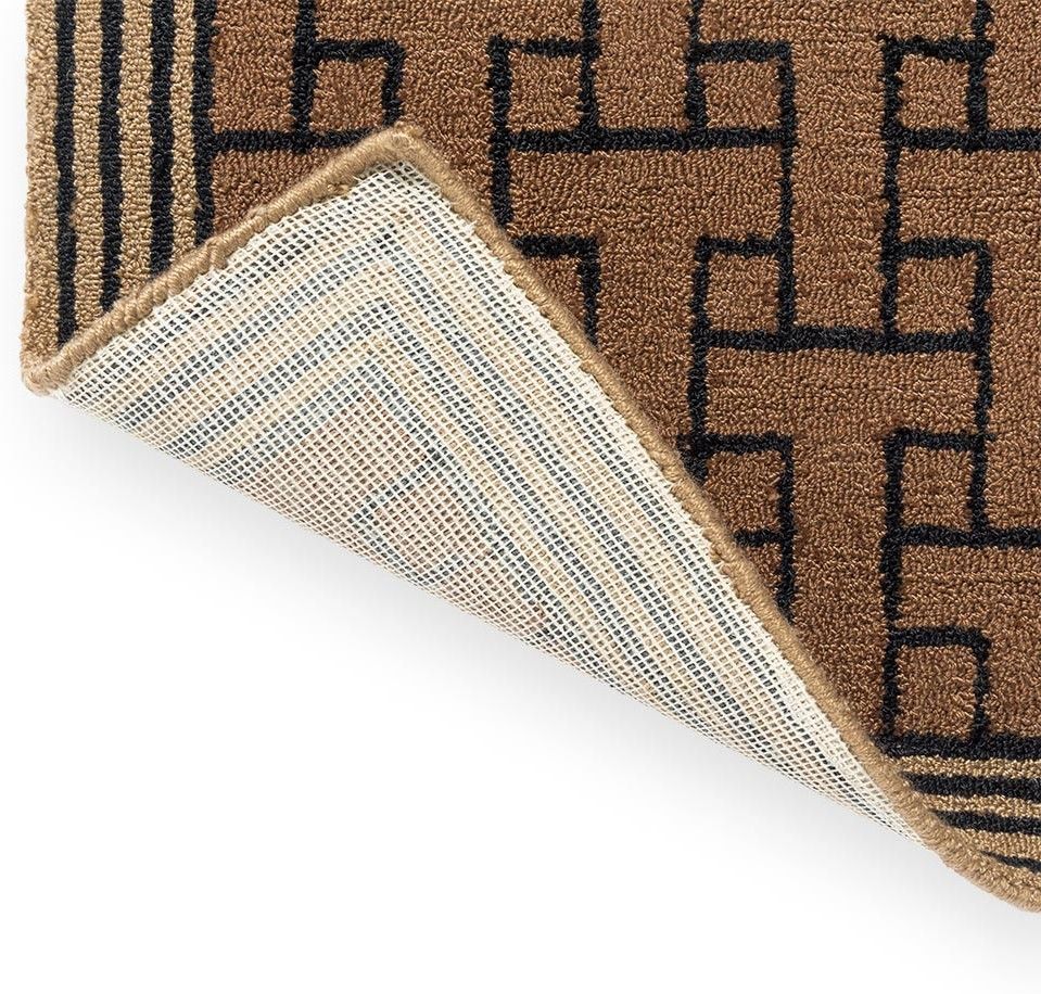 Buitenkleed TB T Monogram Light Brown 455811 Outdoor  | Brink & Campman