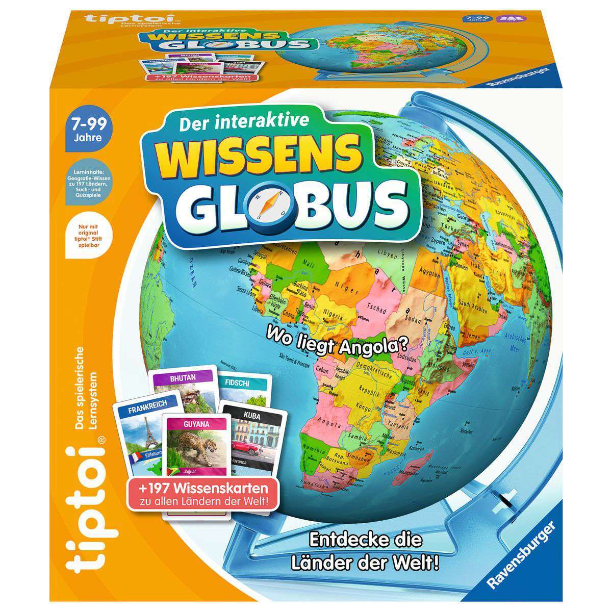 Ravensburger Spiel tiptoi® Der interaktive Wissens-Globus