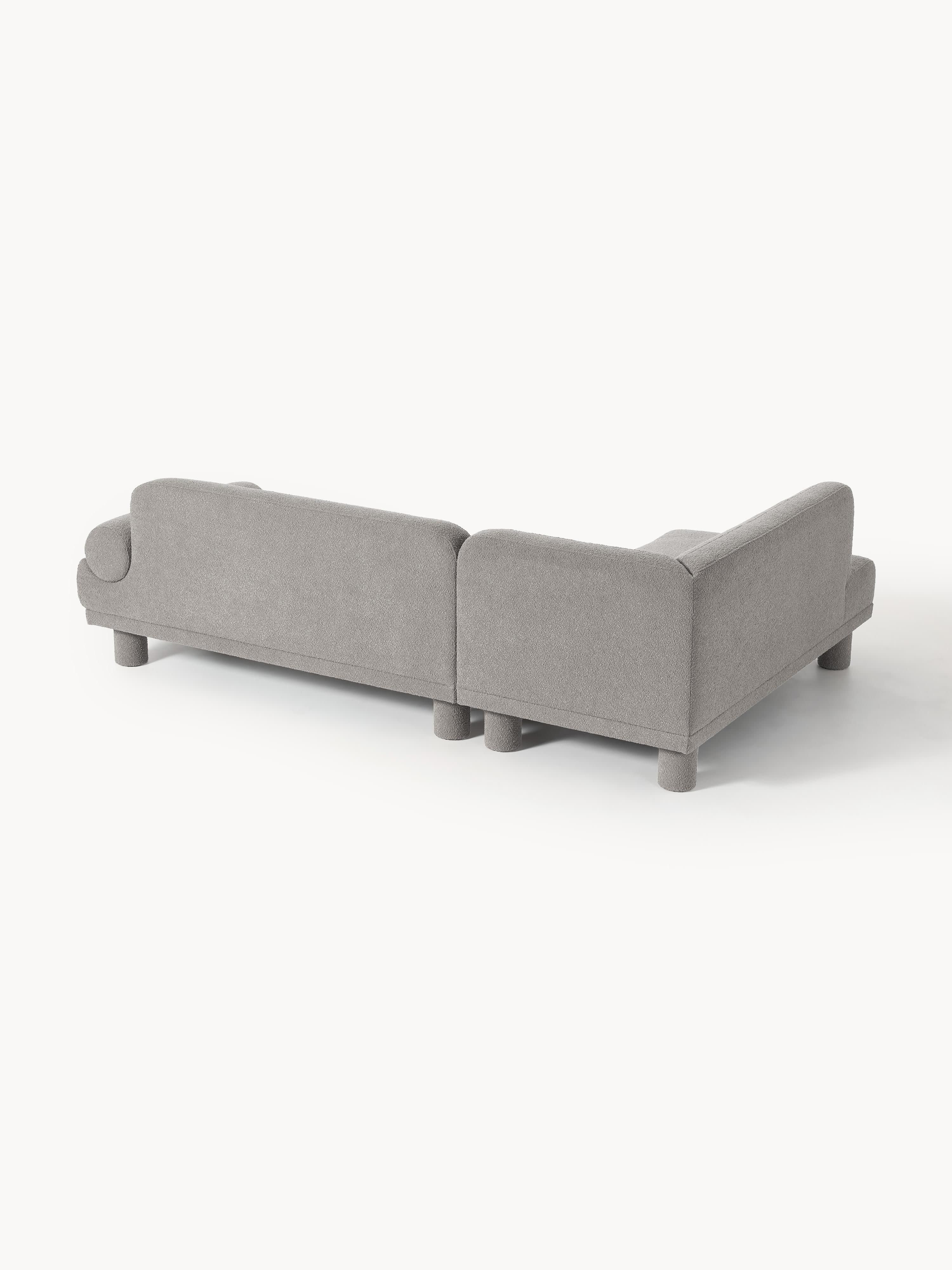 Bouclé hoekbank Lilo