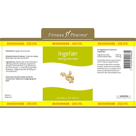Ingefær m. gurkemeje