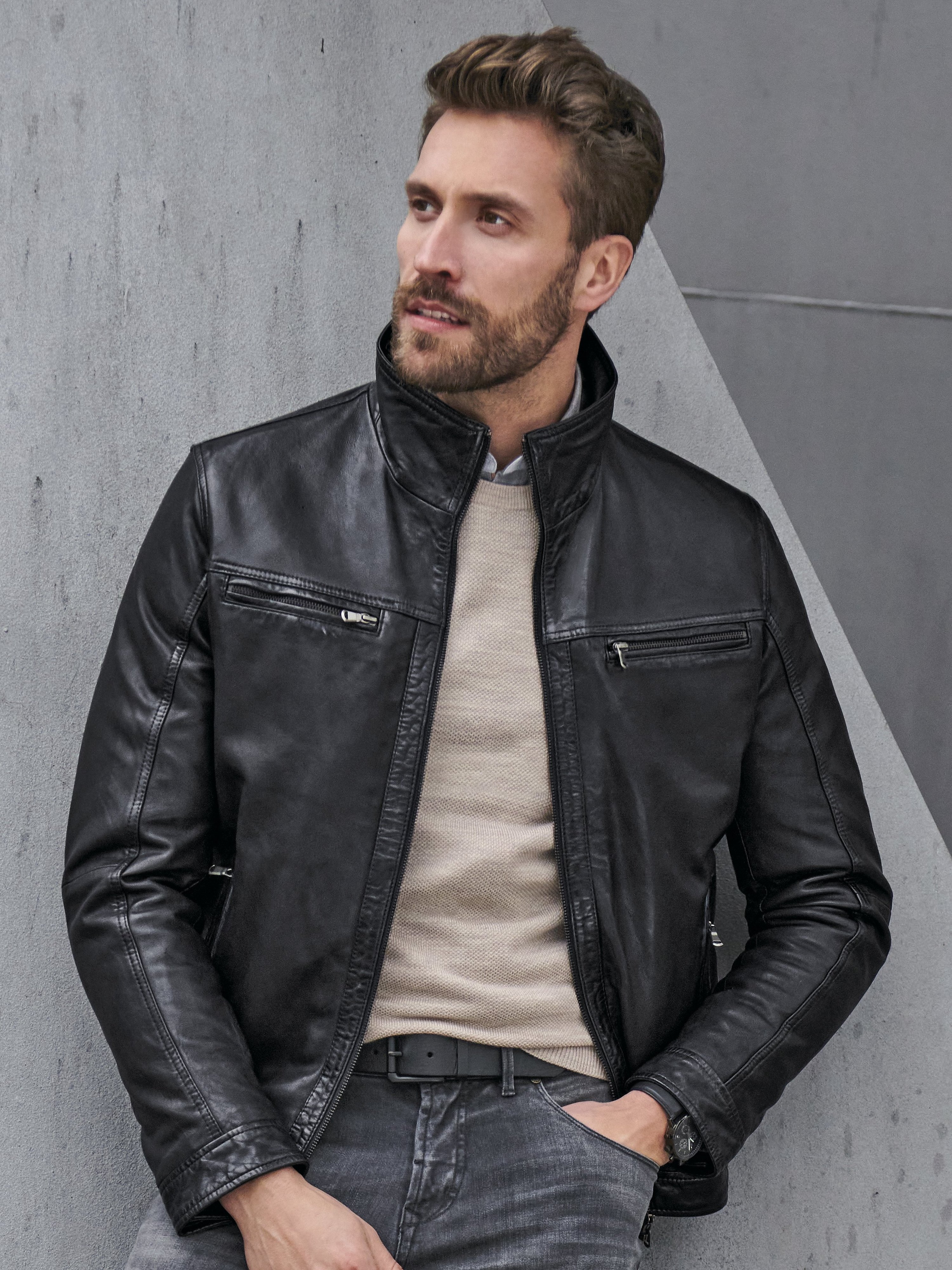 Lederjacke
