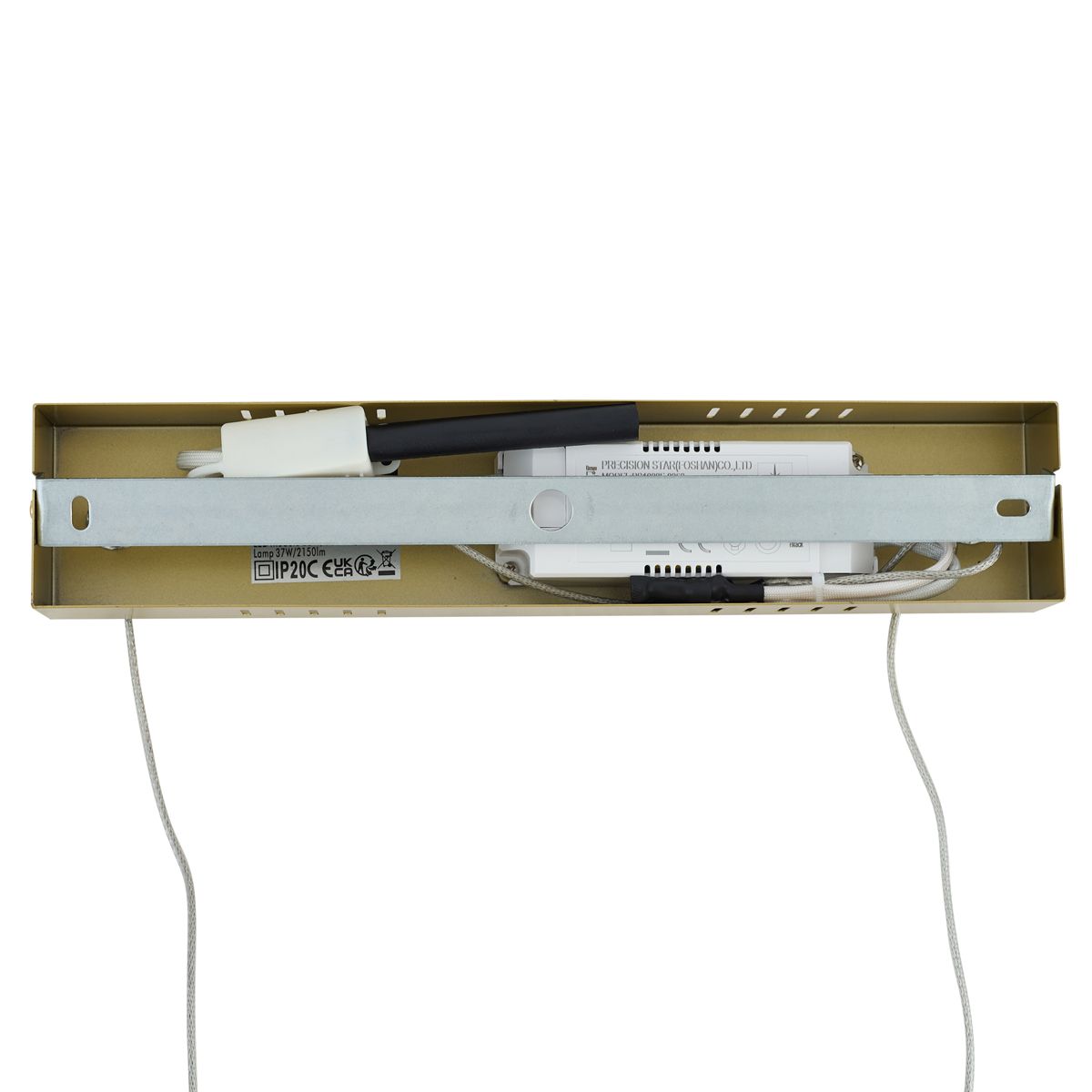Design hanglamp goud langwerpig 3-staps dimbaar - Krisscross
