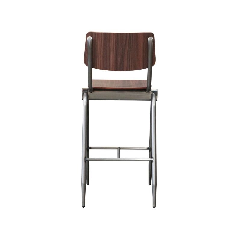 Barstoel Rock design set van 2 donkerbruin