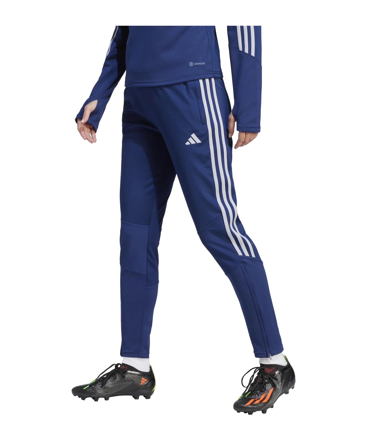 adidas Tiro 23 CB Hose Damen Blau Weiss