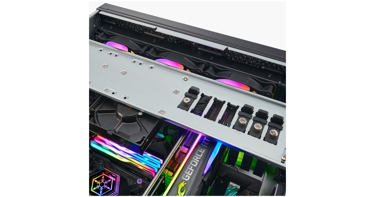 SilverStoneRM44 rack behuizing  (Zwart | 4U | USB Type-C | 2x 80mm casefan inbegrepen)