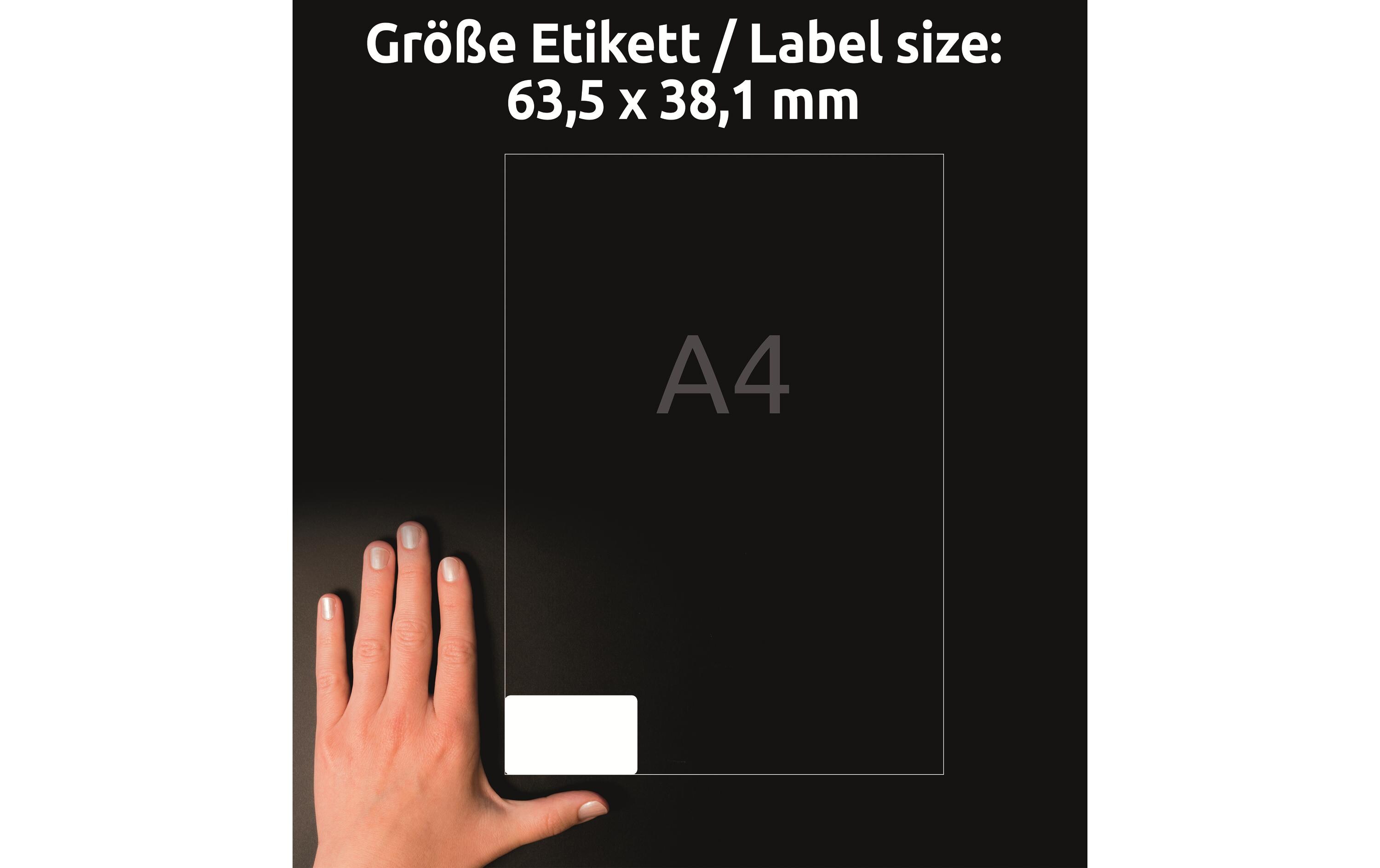 Universal-Etiketten Stick + Lift 63.5 x 38.1 mm, 30 BlattAblösbare Etiketten