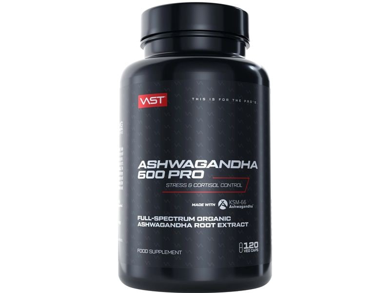 VAST Kapseln Ashwagandha 600 Pro 120 Kapseln Nahrungsergänzung