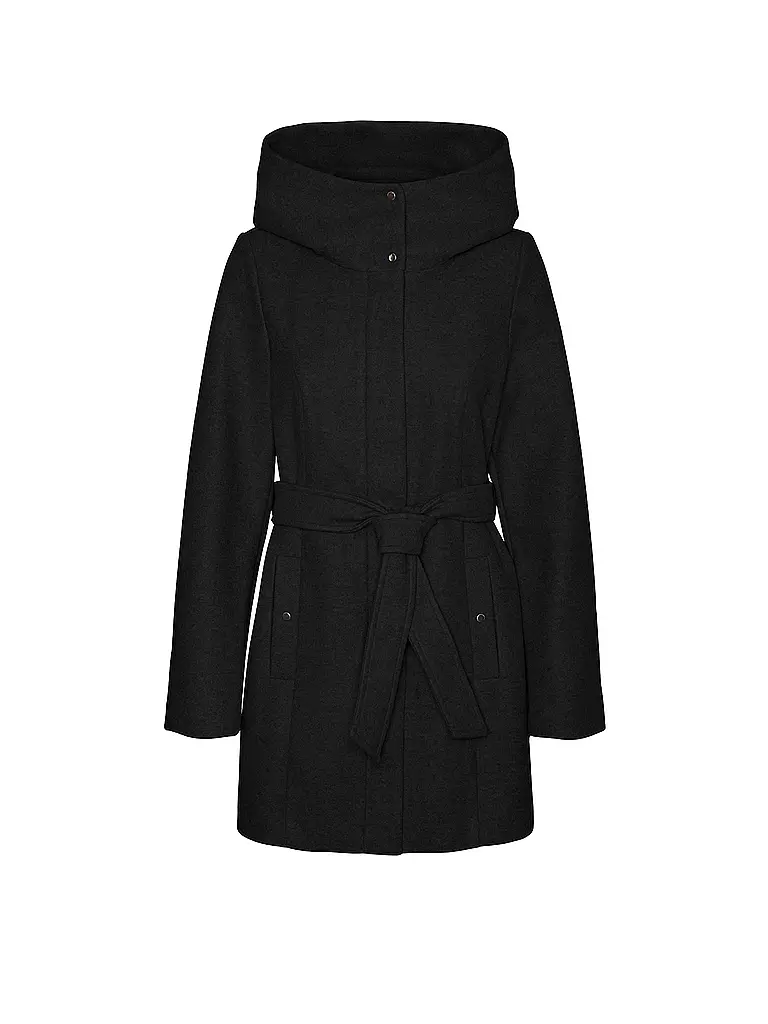 VERO MODA Wollmantel VMPOPLIVA  schwarz