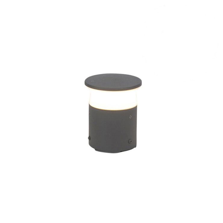Moderne buitenlamp donkergrijs 12 cm incl. LED - Bar