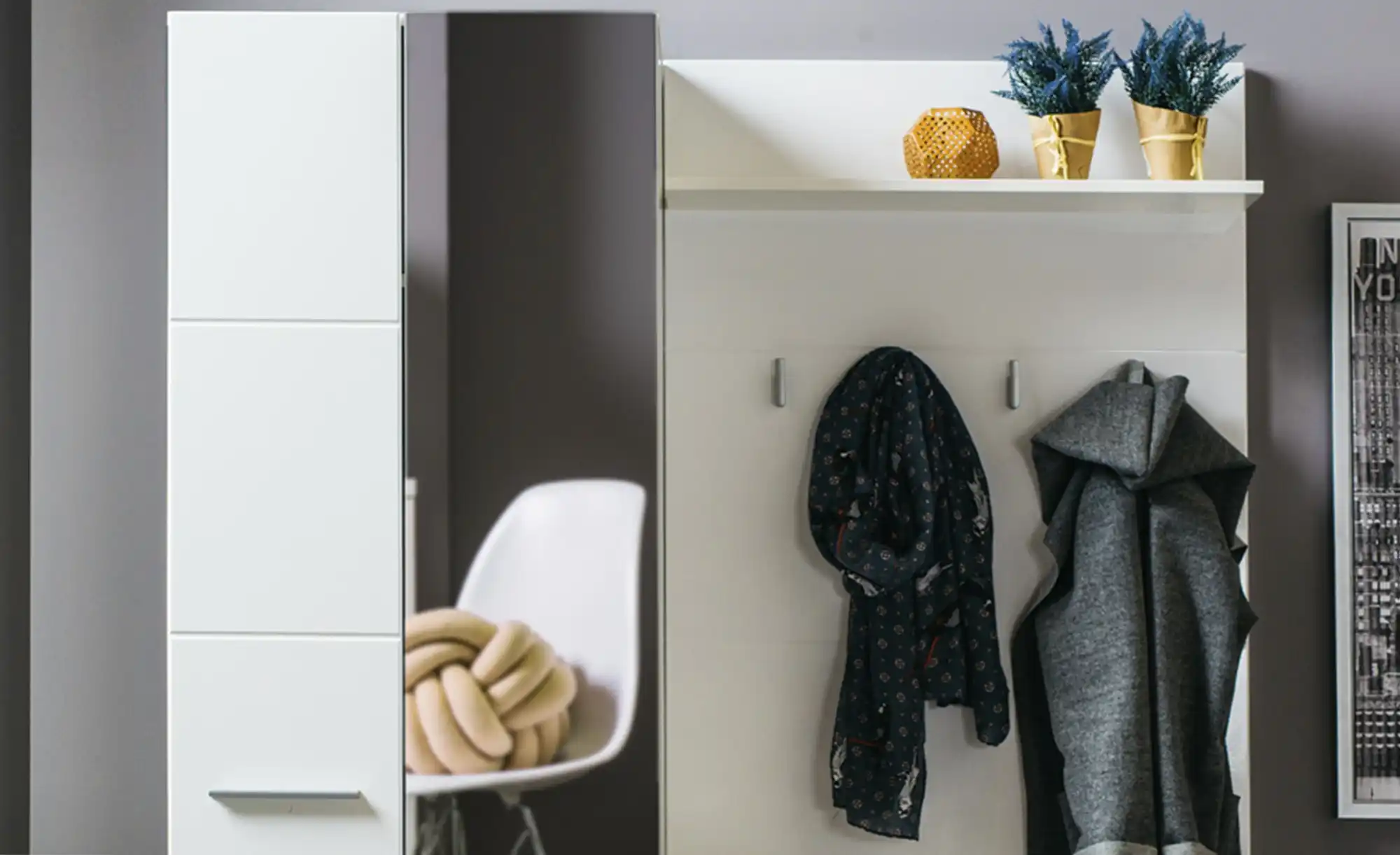 Garderobenschrank, 2-türig Bassano