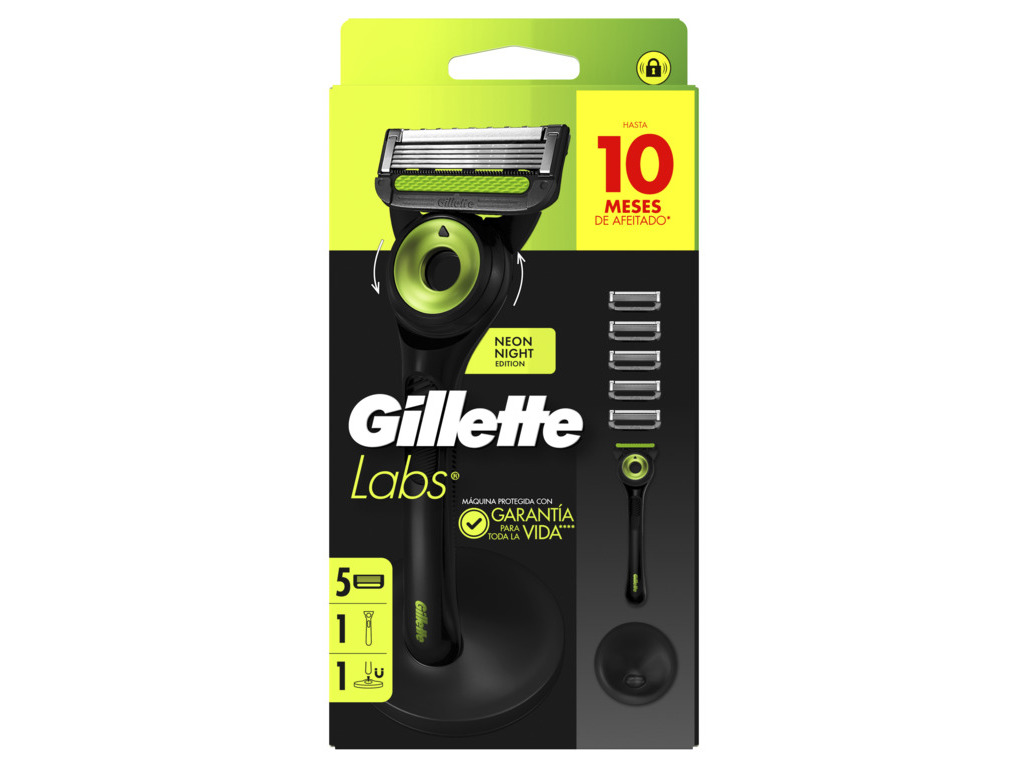 MÁQUINA GILLETTE NEON NIGHT CABO  5REC STAND