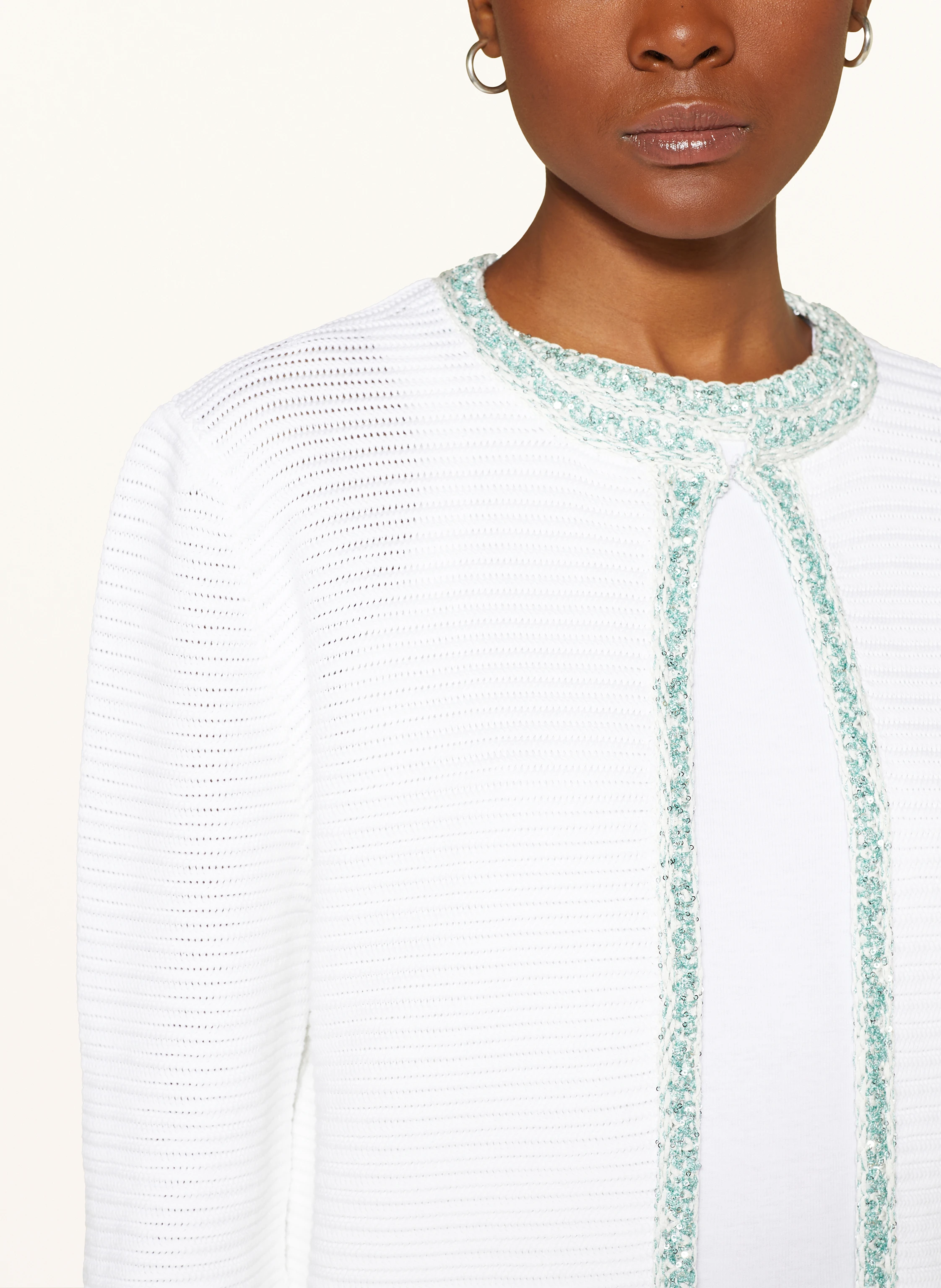 FABIANA FILIPPI Strickjacke mit Pailletten
