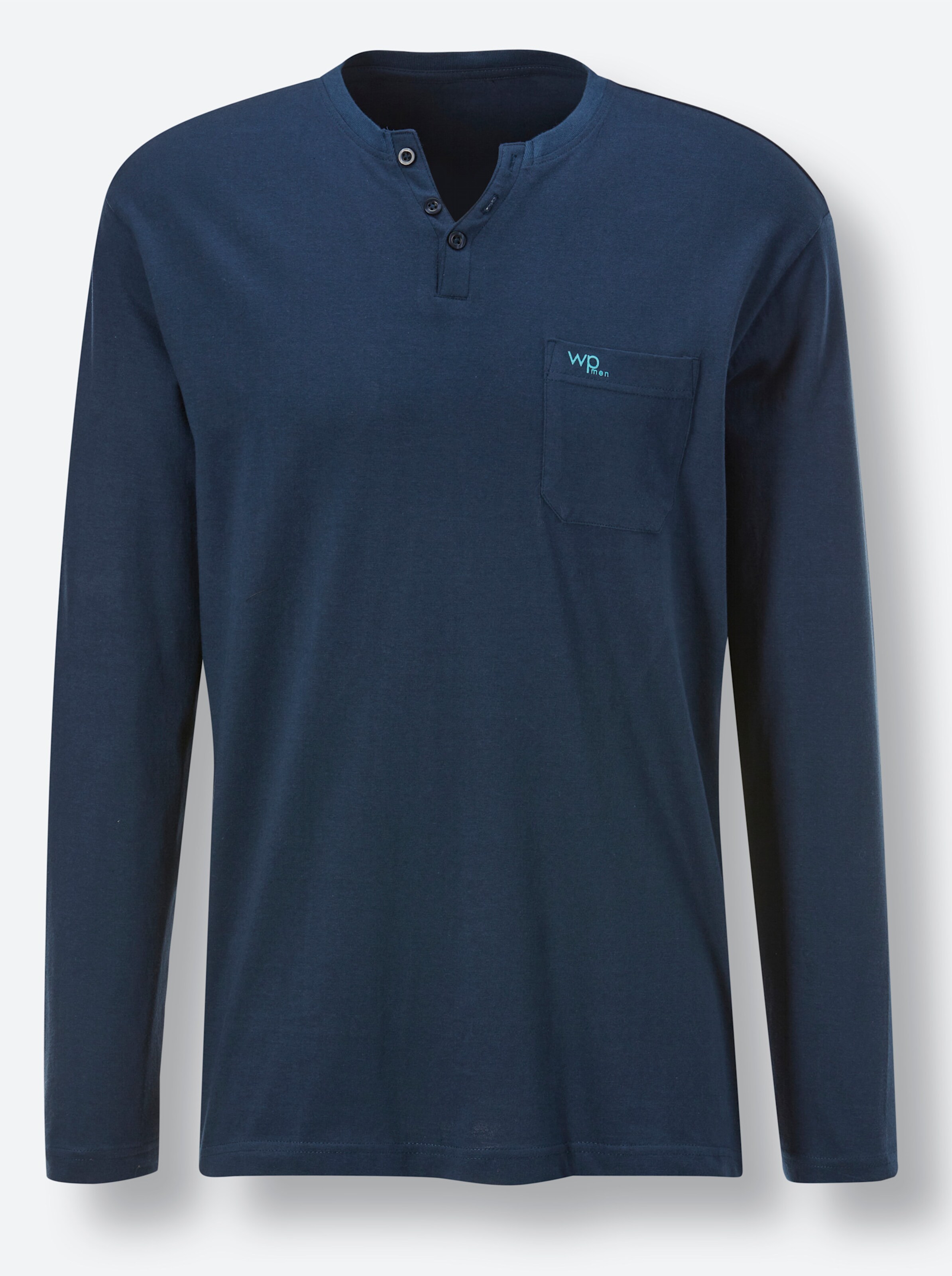 wäschepur men Schlafanzug-Shirt in dunkelblau