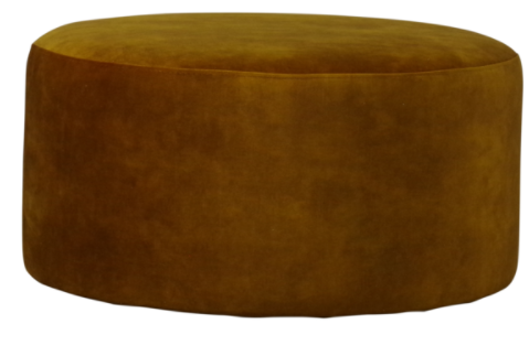 Poef Velvet 60/80 cm Poef Velvet 80 Oker