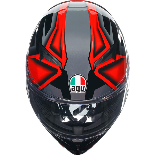 AGV - Casque K3 Compound Noir / Rouge