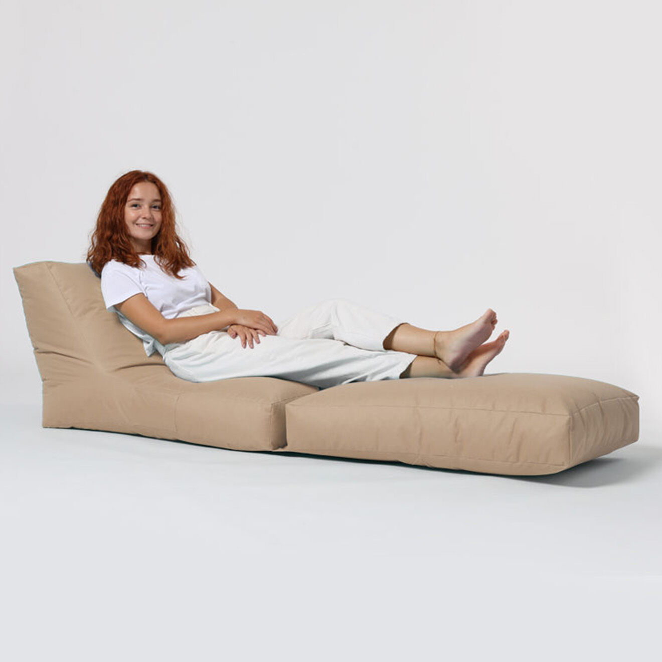 Homitis Pouf Siesta marron - 55x40x40 cm