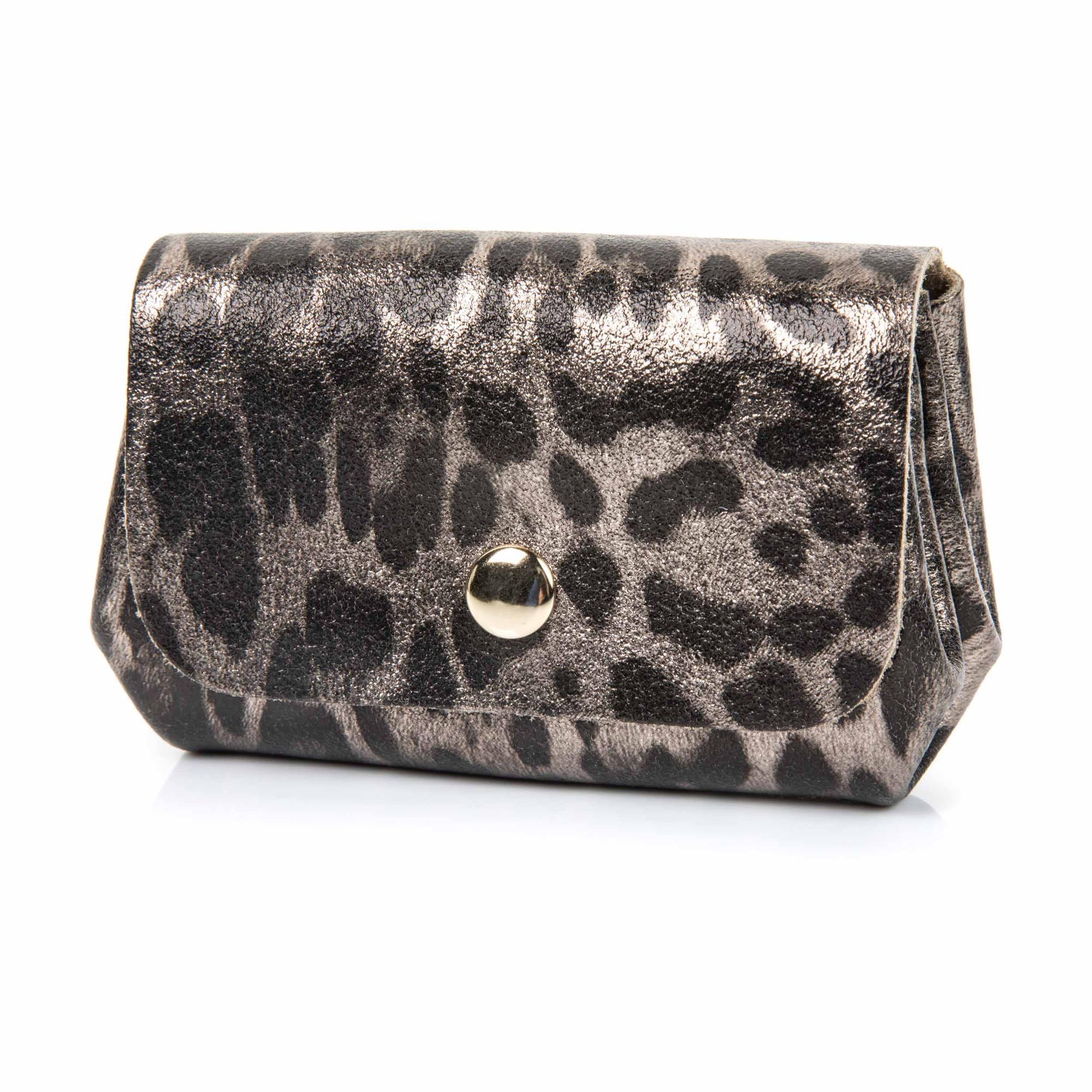 Petite maroquinerie en cuir multicolore