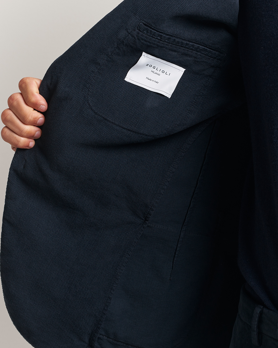 Boglioli K Jacket Baby Corduroy Suit Navy