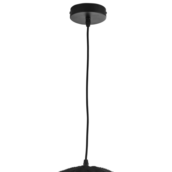 Hanglamp Lavani rotan zwart Ø46 cm