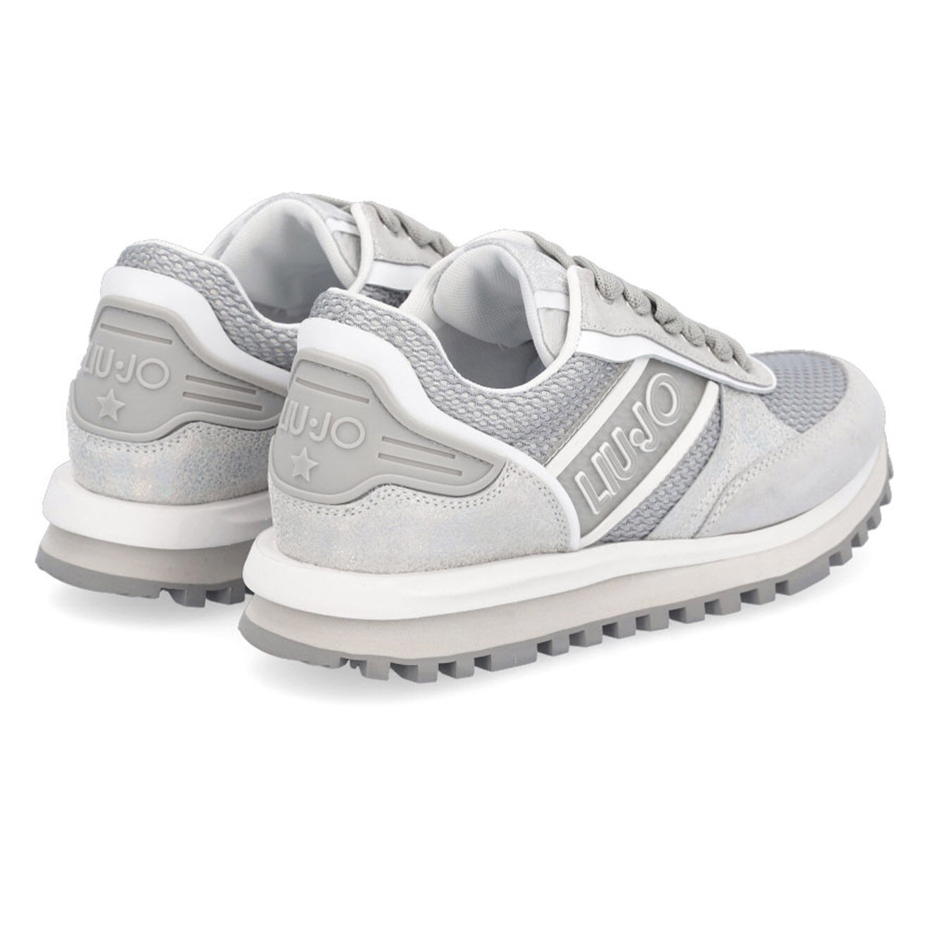 Liu-Jo Sneakers en Cuir Soa blanc/argenté