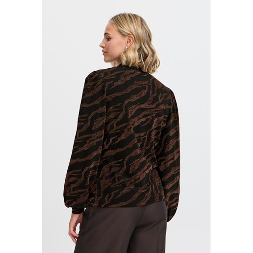 Fransa Calypso Bluse, Black Mix, L
