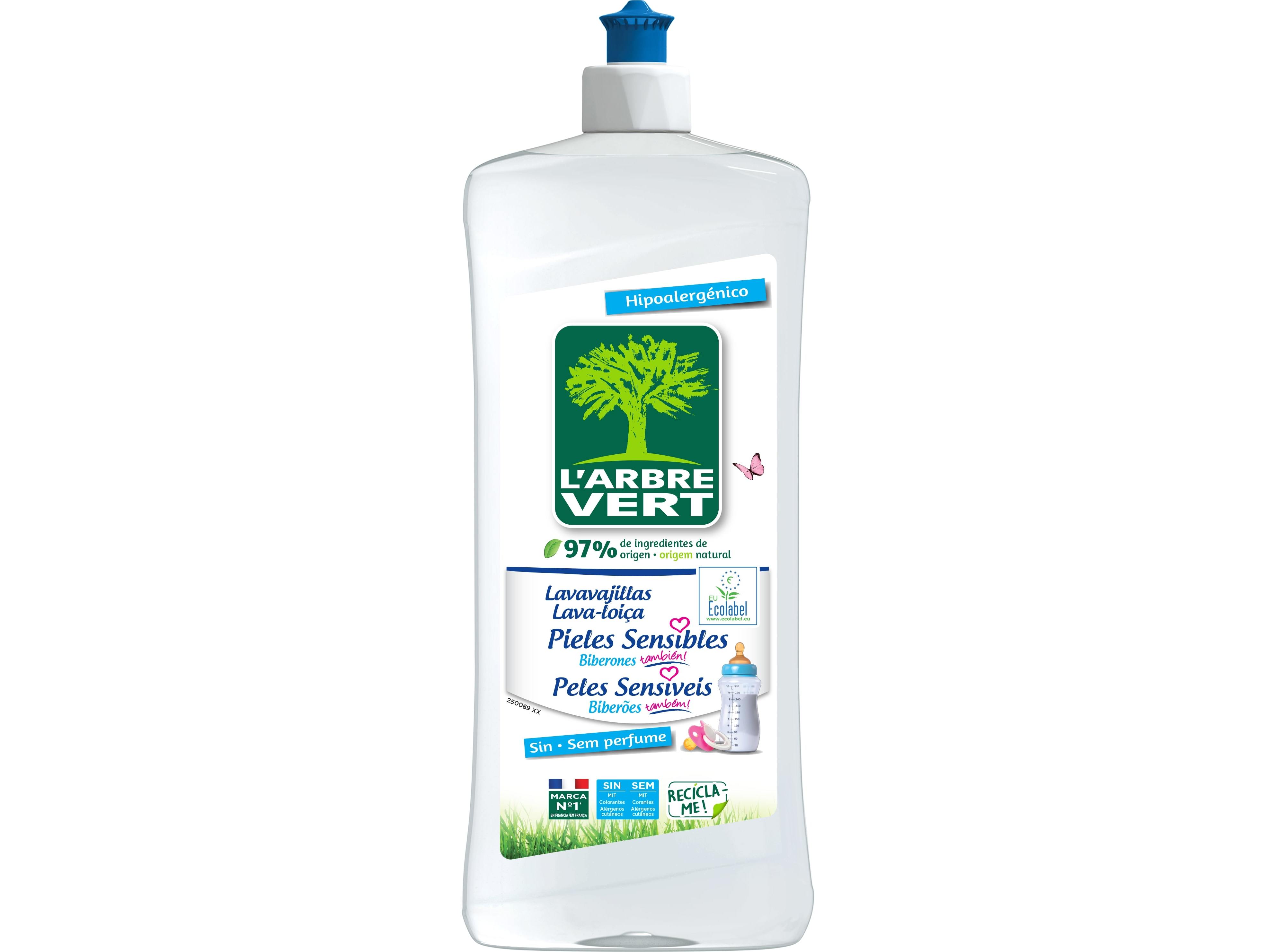 DETERGENTE LOIÇA MANUAL L'ARBRE VERT PELES SENSÍVEIS 750ML