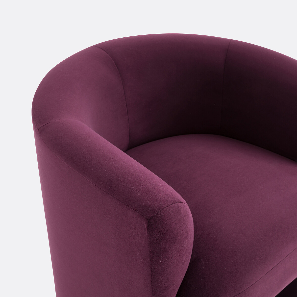 LA REDOUTE INTERIEURS<br>Tafel fauteuil em fluweel, Nolami