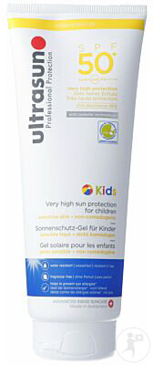 Ultrasun Kids Gel Solaire Pour Les Enfants Peau Sensible IP50+ Tube 250ml