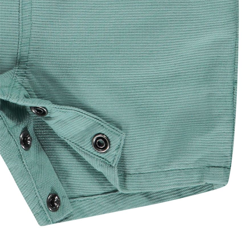 Salopette courte print palmier pour bébé garçon - Kaki