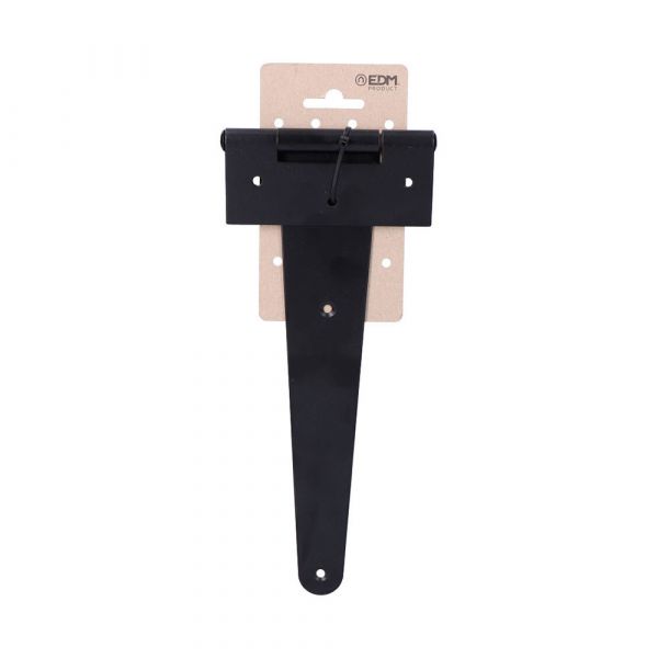 EDM Dobradiça T 300x110mm Hº Epóxi Preto em Cartão Suspenso - 85237