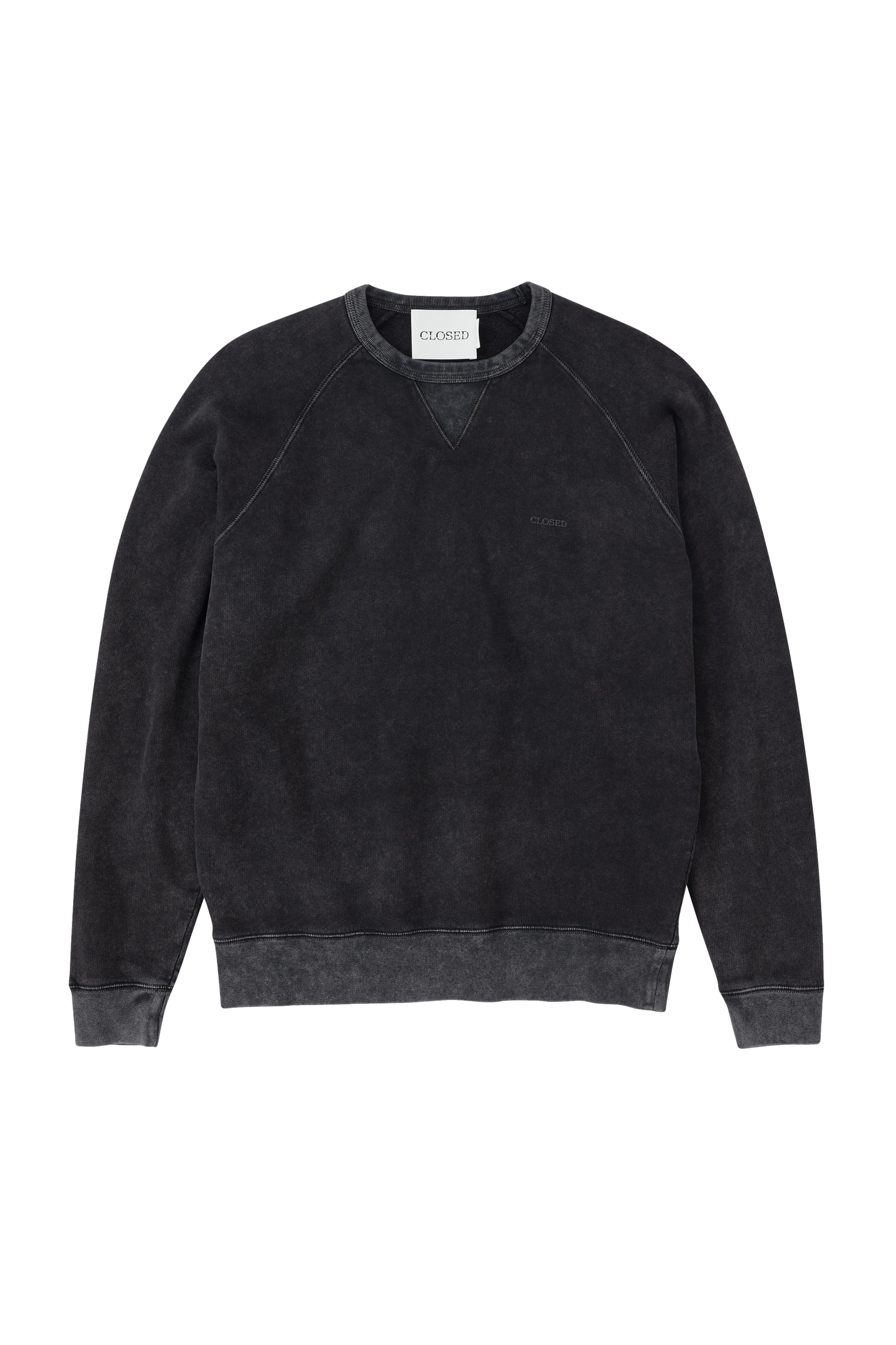 Sweat ample col rond en coton | Noir