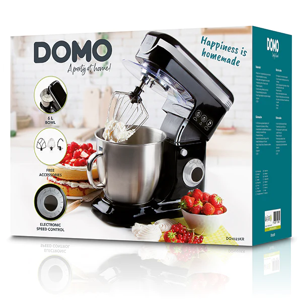 Robot pâtissier 6 L 1200 W DO1023KR noir Domo