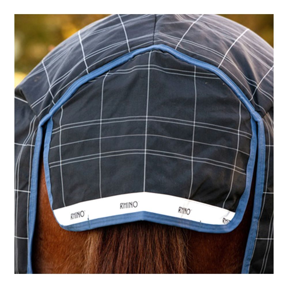 Horseware RHINO PLUS REFLECTECH VL 250G - Couverture de paddock + couvre-cou navy reflective/indigo