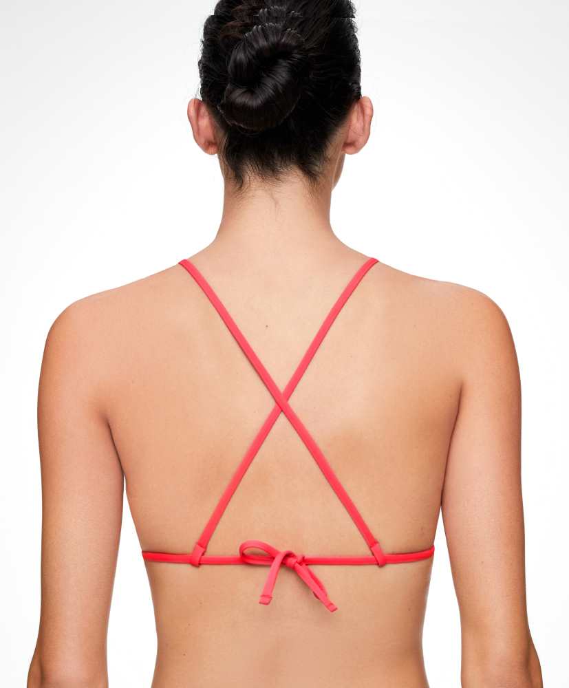 Top de biquíni triangular mini quadrado